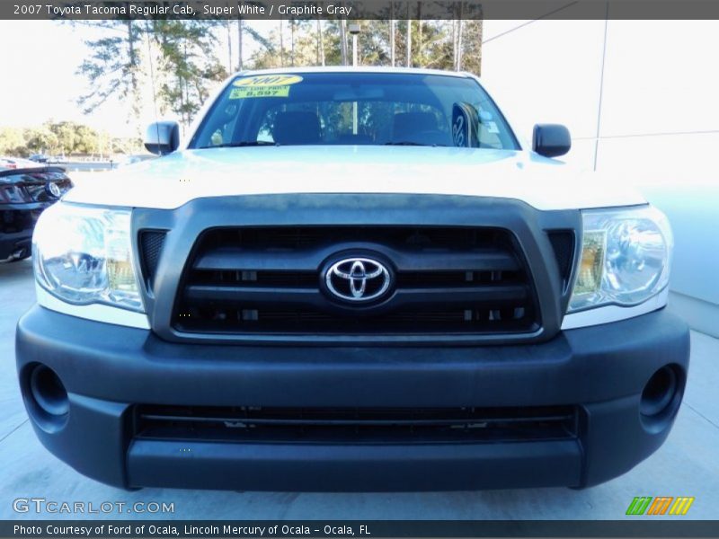 Super White / Graphite Gray 2007 Toyota Tacoma Regular Cab