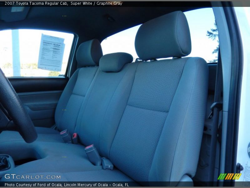 Super White / Graphite Gray 2007 Toyota Tacoma Regular Cab