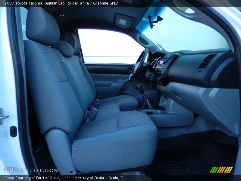 Super White / Graphite Gray 2007 Toyota Tacoma Regular Cab