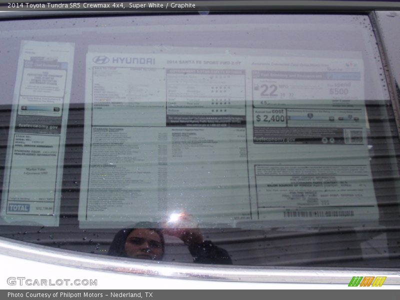 Super White / Graphite 2014 Toyota Tundra SR5 Crewmax 4x4