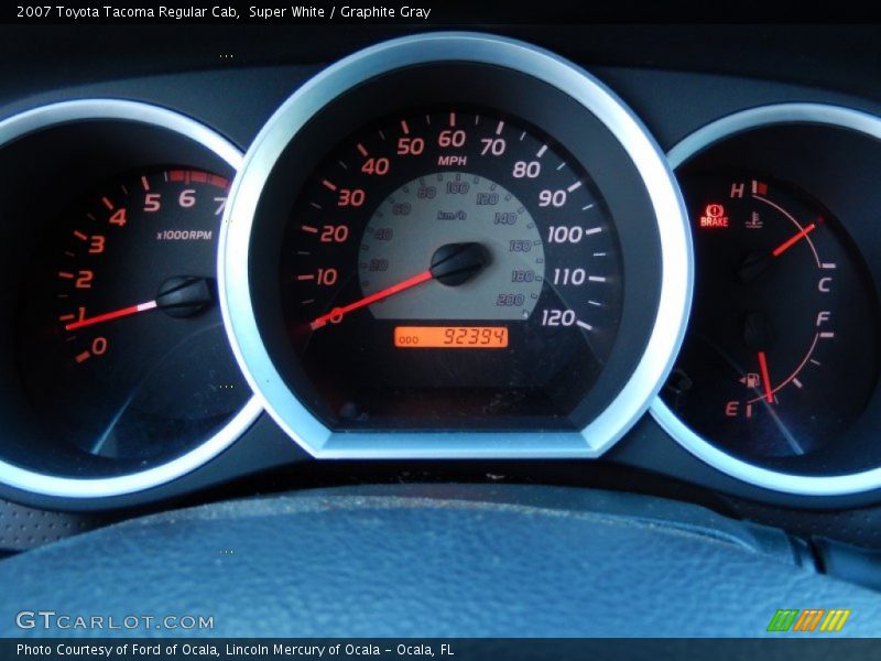 Super White / Graphite Gray 2007 Toyota Tacoma Regular Cab