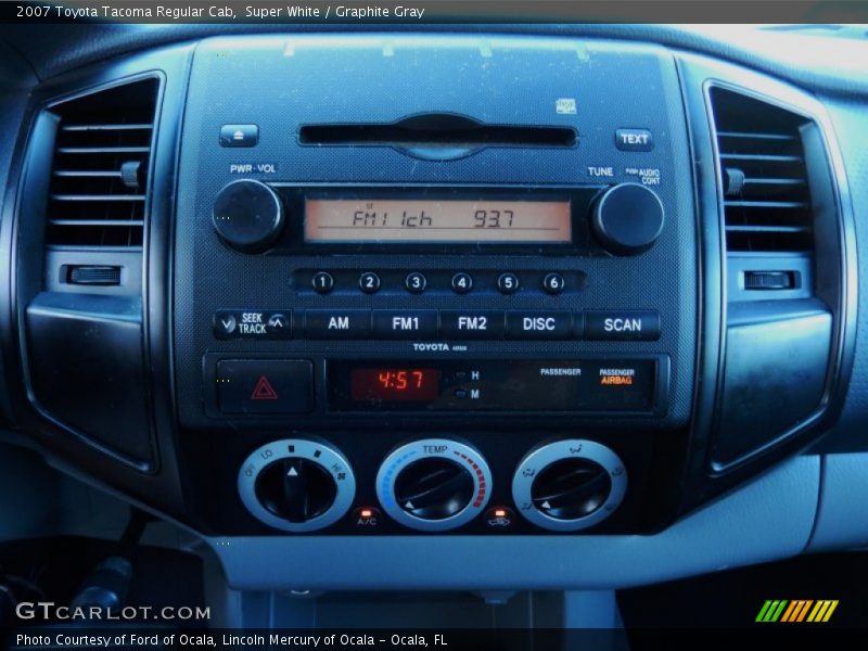 Super White / Graphite Gray 2007 Toyota Tacoma Regular Cab