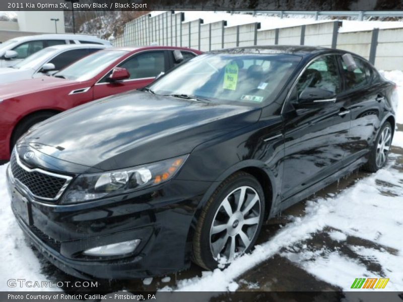 Ebony Black / Black Sport 2011 Kia Optima SX