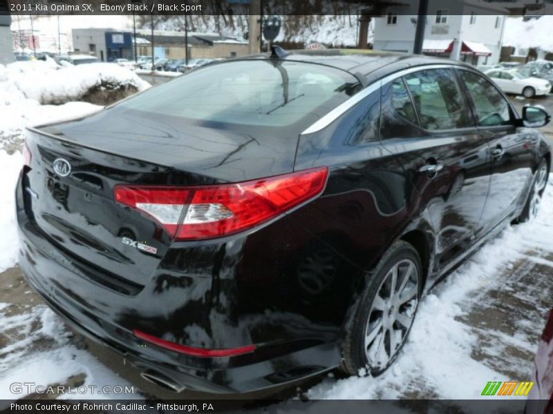 Ebony Black / Black Sport 2011 Kia Optima SX