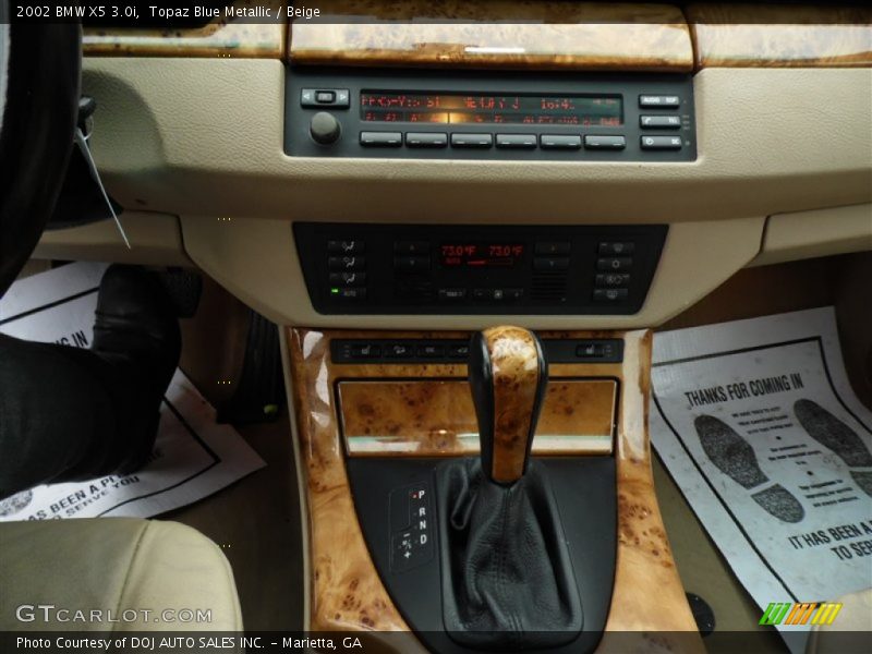 Topaz Blue Metallic / Beige 2002 BMW X5 3.0i
