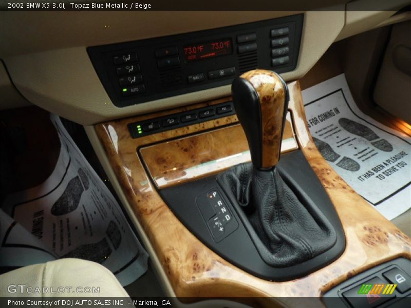 Topaz Blue Metallic / Beige 2002 BMW X5 3.0i
