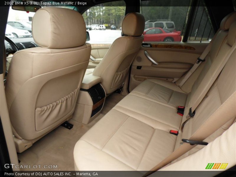 Topaz Blue Metallic / Beige 2002 BMW X5 3.0i