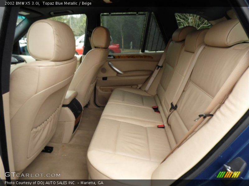 Topaz Blue Metallic / Beige 2002 BMW X5 3.0i
