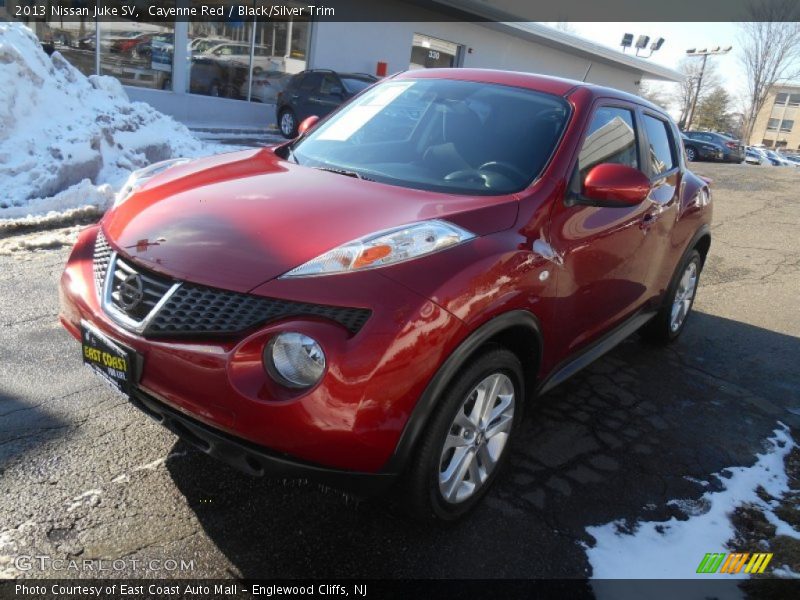 Cayenne Red / Black/Silver Trim 2013 Nissan Juke SV