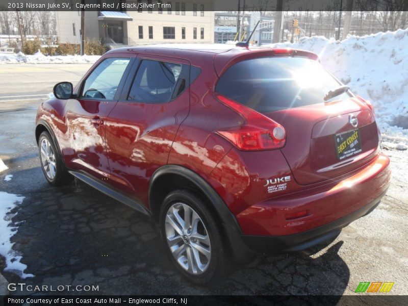 Cayenne Red / Black/Silver Trim 2013 Nissan Juke SV
