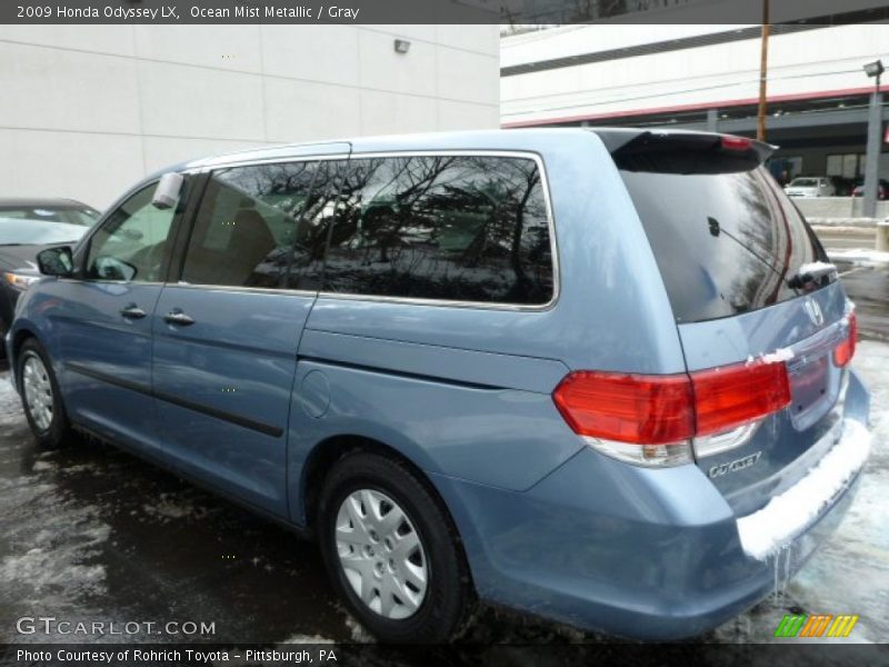 Ocean Mist Metallic / Gray 2009 Honda Odyssey LX