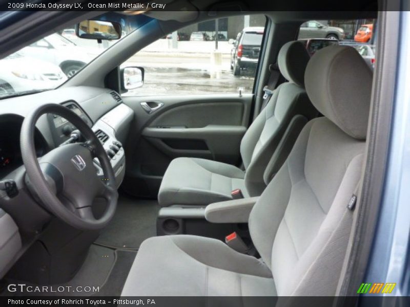 Ocean Mist Metallic / Gray 2009 Honda Odyssey LX