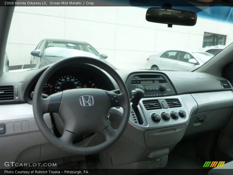 Ocean Mist Metallic / Gray 2009 Honda Odyssey LX
