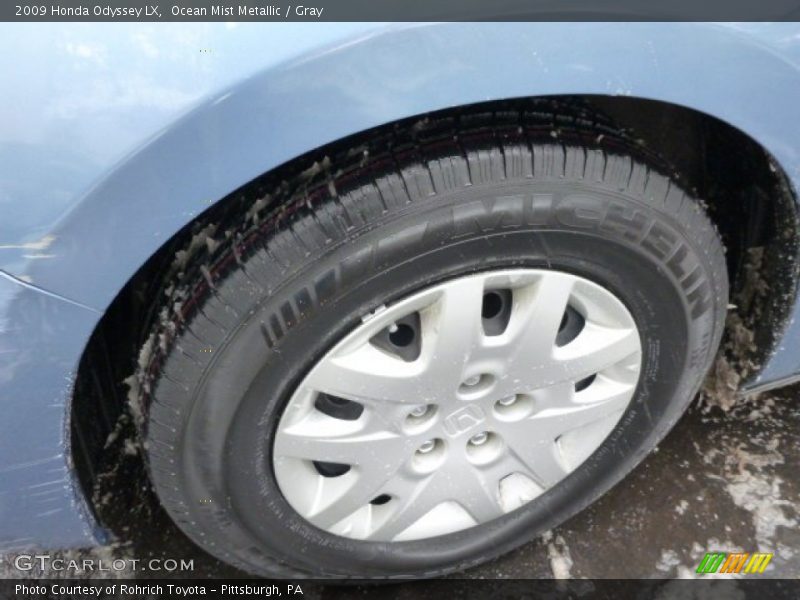 Ocean Mist Metallic / Gray 2009 Honda Odyssey LX