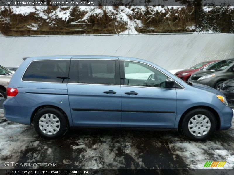Ocean Mist Metallic / Gray 2009 Honda Odyssey LX