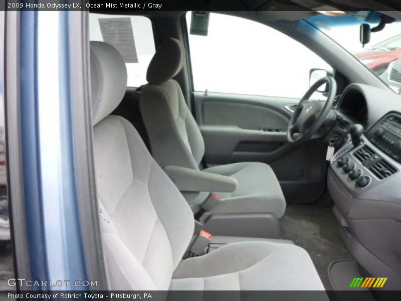 Ocean Mist Metallic / Gray 2009 Honda Odyssey LX