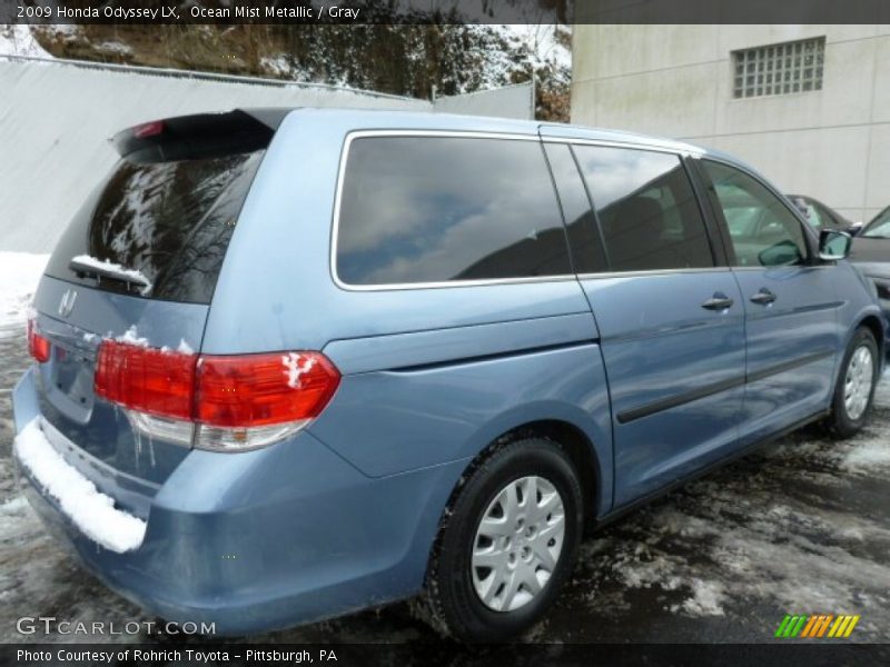 Ocean Mist Metallic / Gray 2009 Honda Odyssey LX