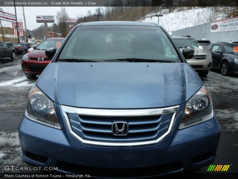 Ocean Mist Metallic / Gray 2009 Honda Odyssey LX