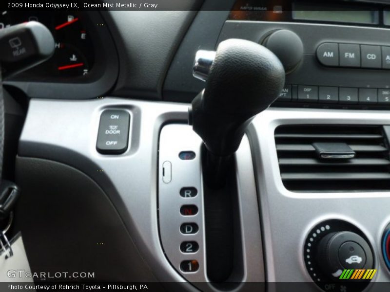 Ocean Mist Metallic / Gray 2009 Honda Odyssey LX