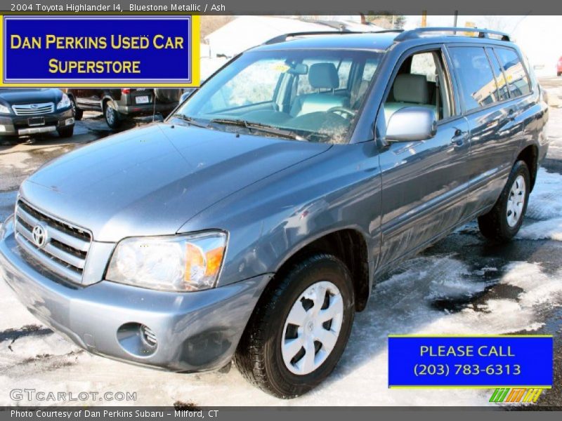 Bluestone Metallic / Ash 2004 Toyota Highlander I4