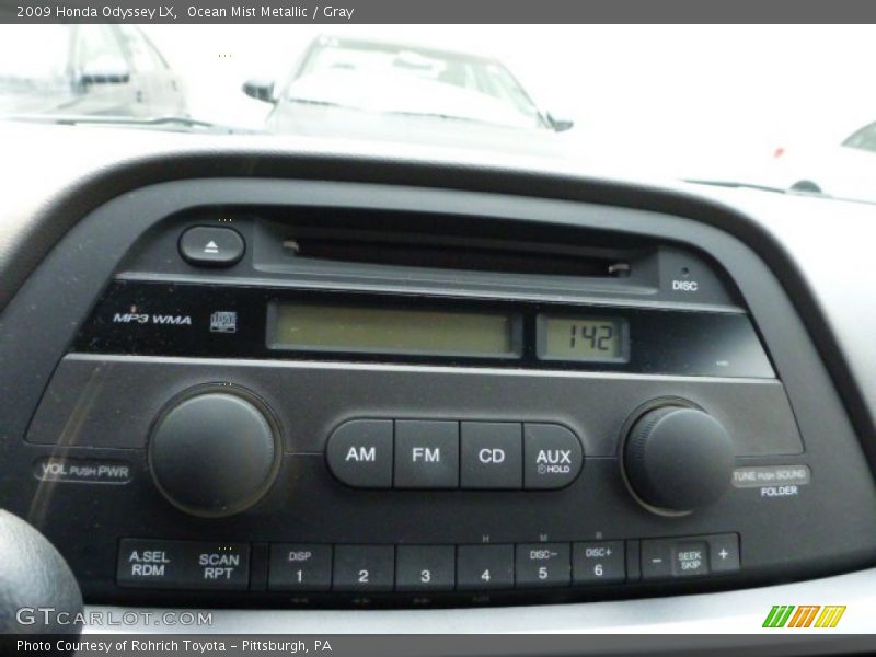 Ocean Mist Metallic / Gray 2009 Honda Odyssey LX