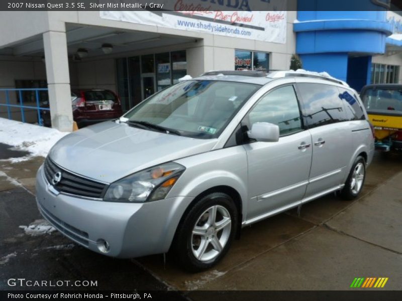 Silver Mist Metallic / Gray 2007 Nissan Quest 3.5 SE