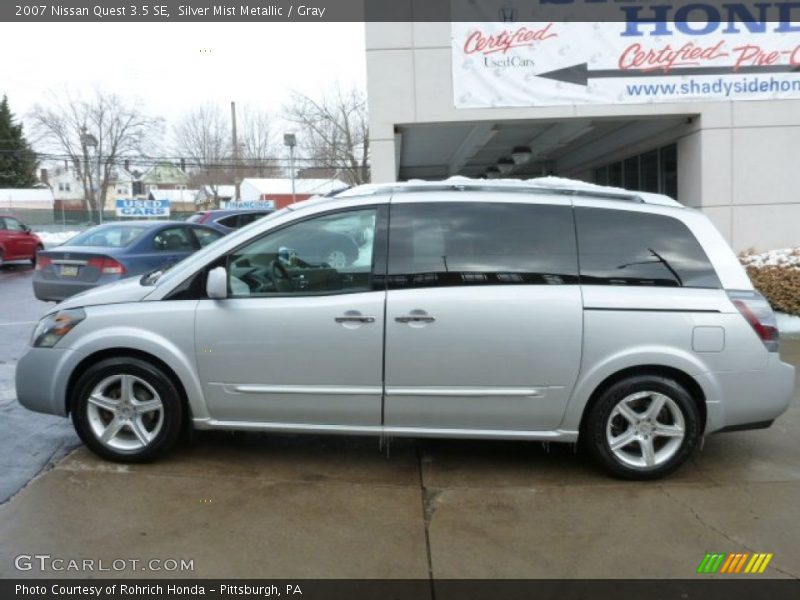 Silver Mist Metallic / Gray 2007 Nissan Quest 3.5 SE
