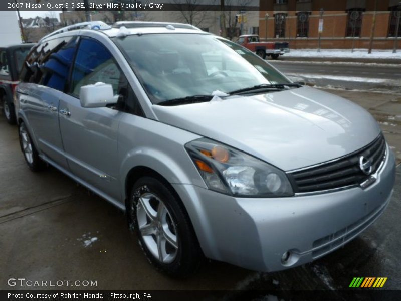 Silver Mist Metallic / Gray 2007 Nissan Quest 3.5 SE