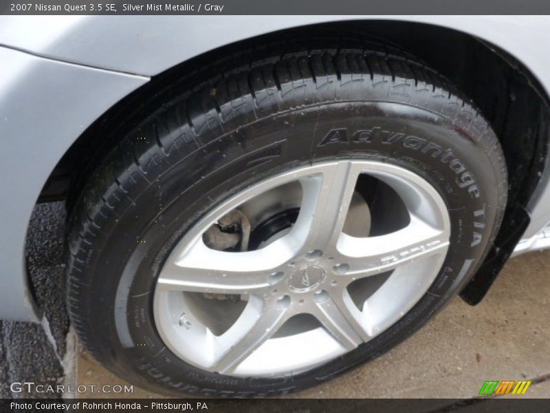 Silver Mist Metallic / Gray 2007 Nissan Quest 3.5 SE