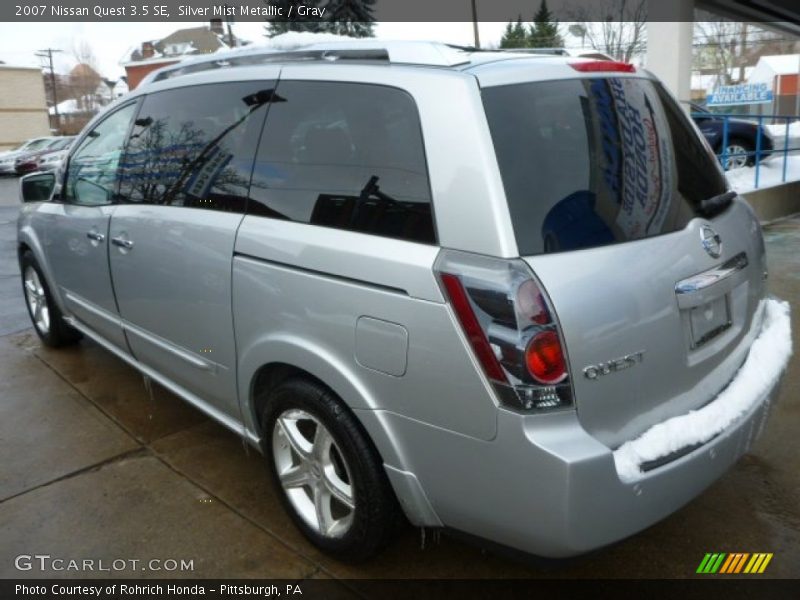 Silver Mist Metallic / Gray 2007 Nissan Quest 3.5 SE