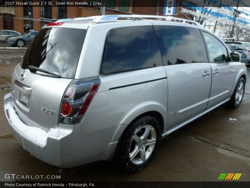 Silver Mist Metallic / Gray 2007 Nissan Quest 3.5 SE