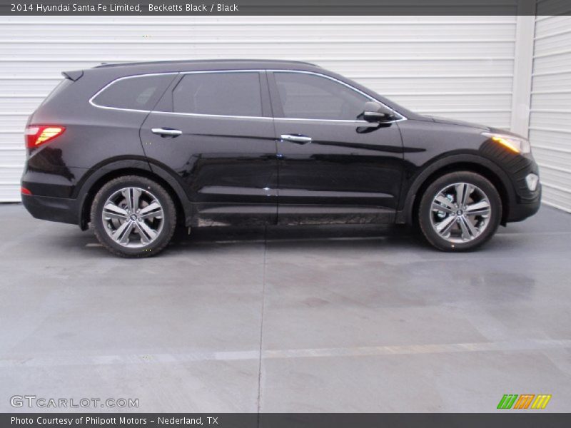 Becketts Black / Black 2014 Hyundai Santa Fe Limited