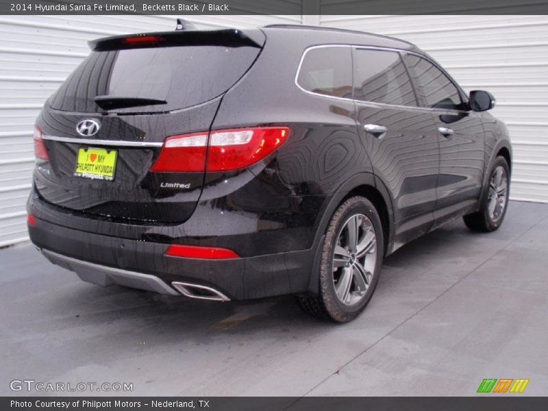 Becketts Black / Black 2014 Hyundai Santa Fe Limited