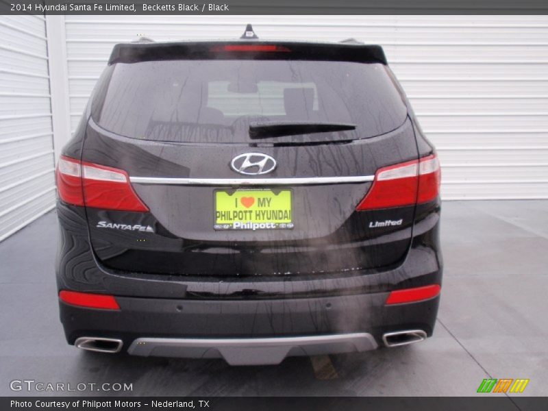 Becketts Black / Black 2014 Hyundai Santa Fe Limited