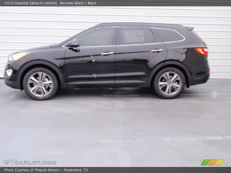 Becketts Black / Black 2014 Hyundai Santa Fe Limited