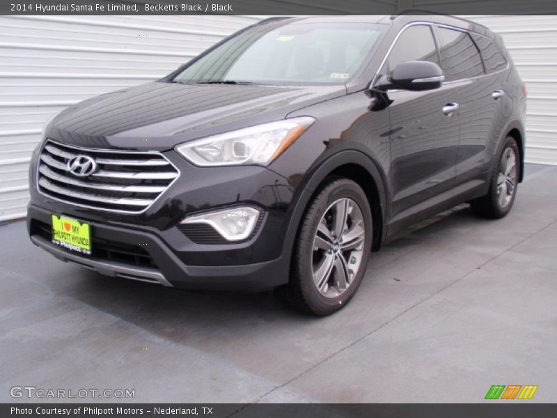 Becketts Black / Black 2014 Hyundai Santa Fe Limited