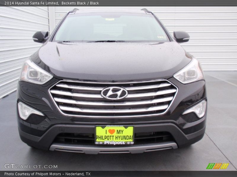 Becketts Black / Black 2014 Hyundai Santa Fe Limited
