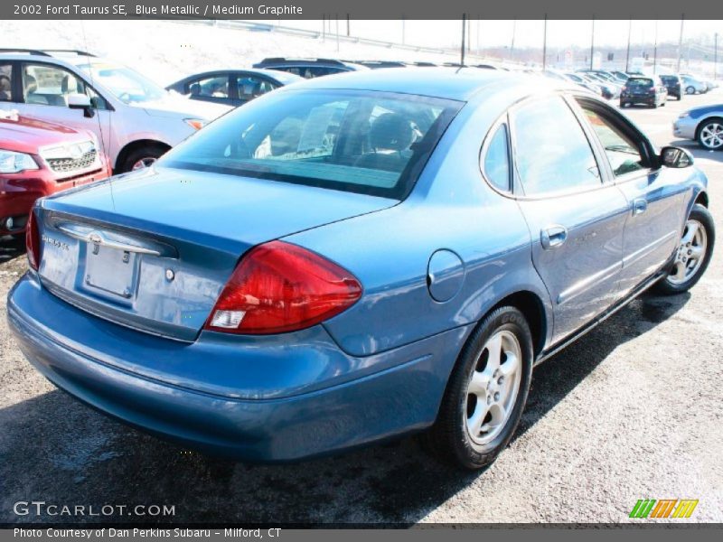 Blue Metallic / Medium Graphite 2002 Ford Taurus SE