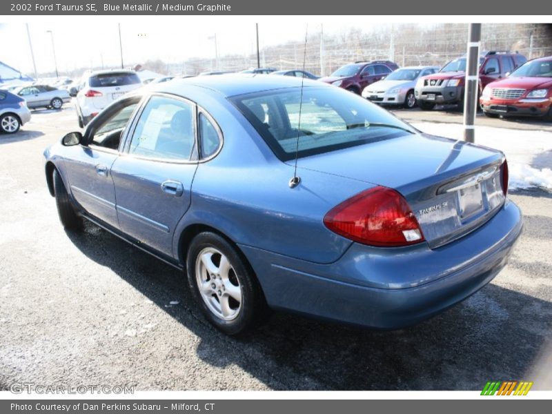 Blue Metallic / Medium Graphite 2002 Ford Taurus SE