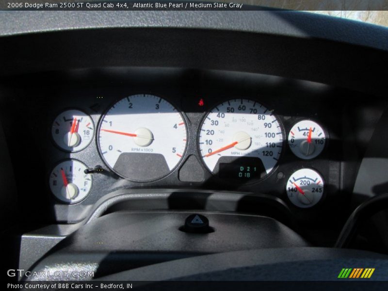 Atlantic Blue Pearl / Medium Slate Gray 2006 Dodge Ram 2500 ST Quad Cab 4x4