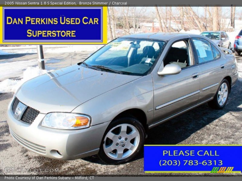 Bronze Shimmer / Charcoal 2005 Nissan Sentra 1.8 S Special Edition