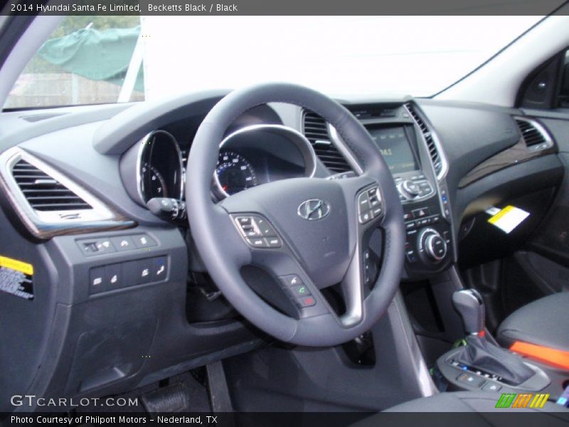 Becketts Black / Black 2014 Hyundai Santa Fe Limited