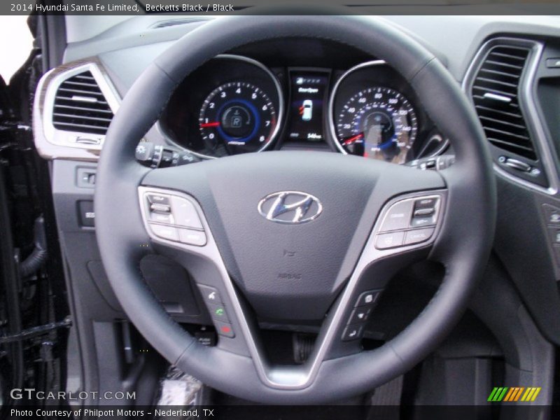 Becketts Black / Black 2014 Hyundai Santa Fe Limited