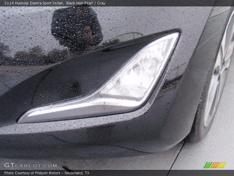 Black Noir Pearl / Gray 2014 Hyundai Elantra Sport Sedan