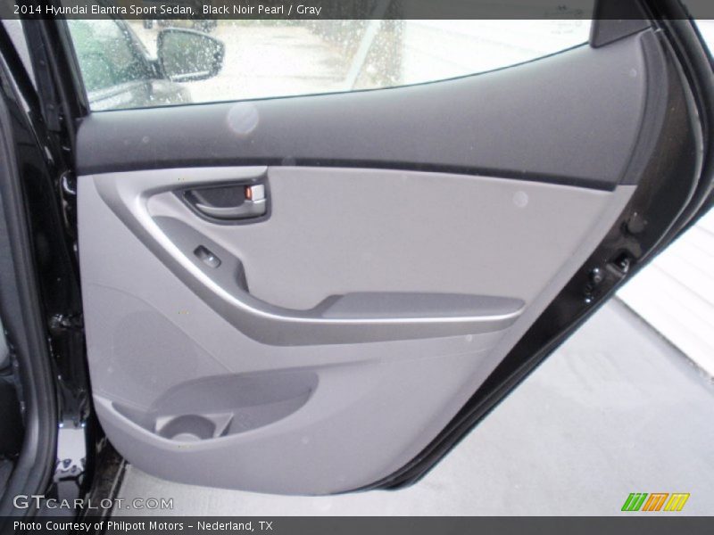 Black Noir Pearl / Gray 2014 Hyundai Elantra Sport Sedan