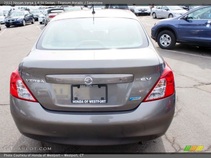 Titanium Metallic / Sandstone 2012 Nissan Versa 1.6 SV Sedan