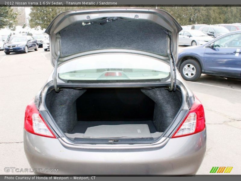 Titanium Metallic / Sandstone 2012 Nissan Versa 1.6 SV Sedan