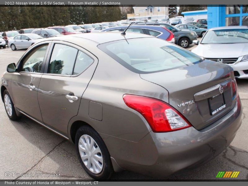Titanium Metallic / Sandstone 2012 Nissan Versa 1.6 SV Sedan