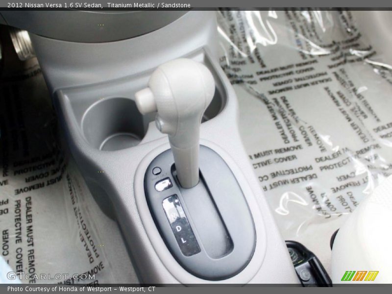 Titanium Metallic / Sandstone 2012 Nissan Versa 1.6 SV Sedan