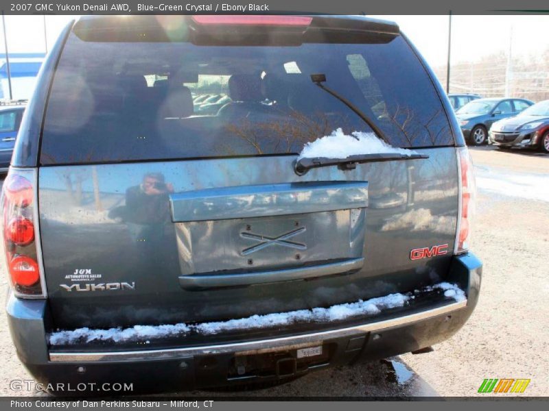 Blue-Green Crystal / Ebony Black 2007 GMC Yukon Denali AWD